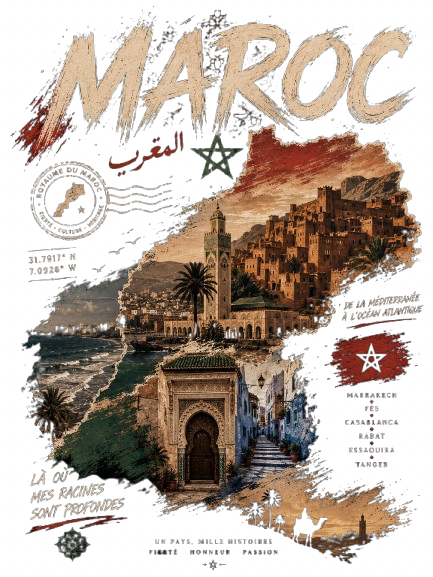 T-shirt AVERA — Maroc : Entre traditions & horizons