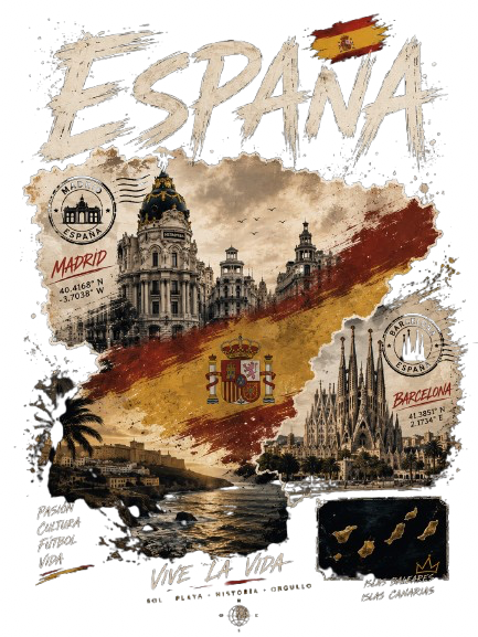 T-shirt AVERA — Espagne : Viva España