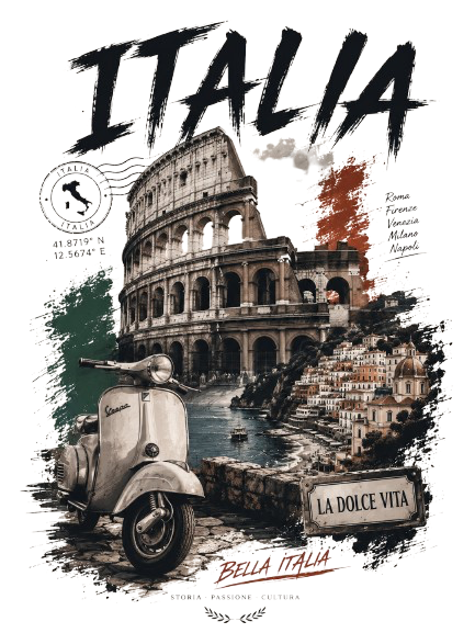 T-shirt AVERA — Italie : Dolce Vita