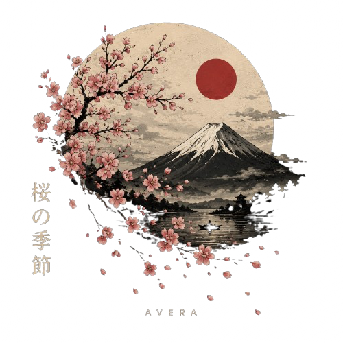T-shirt AVERA — Sakura Season