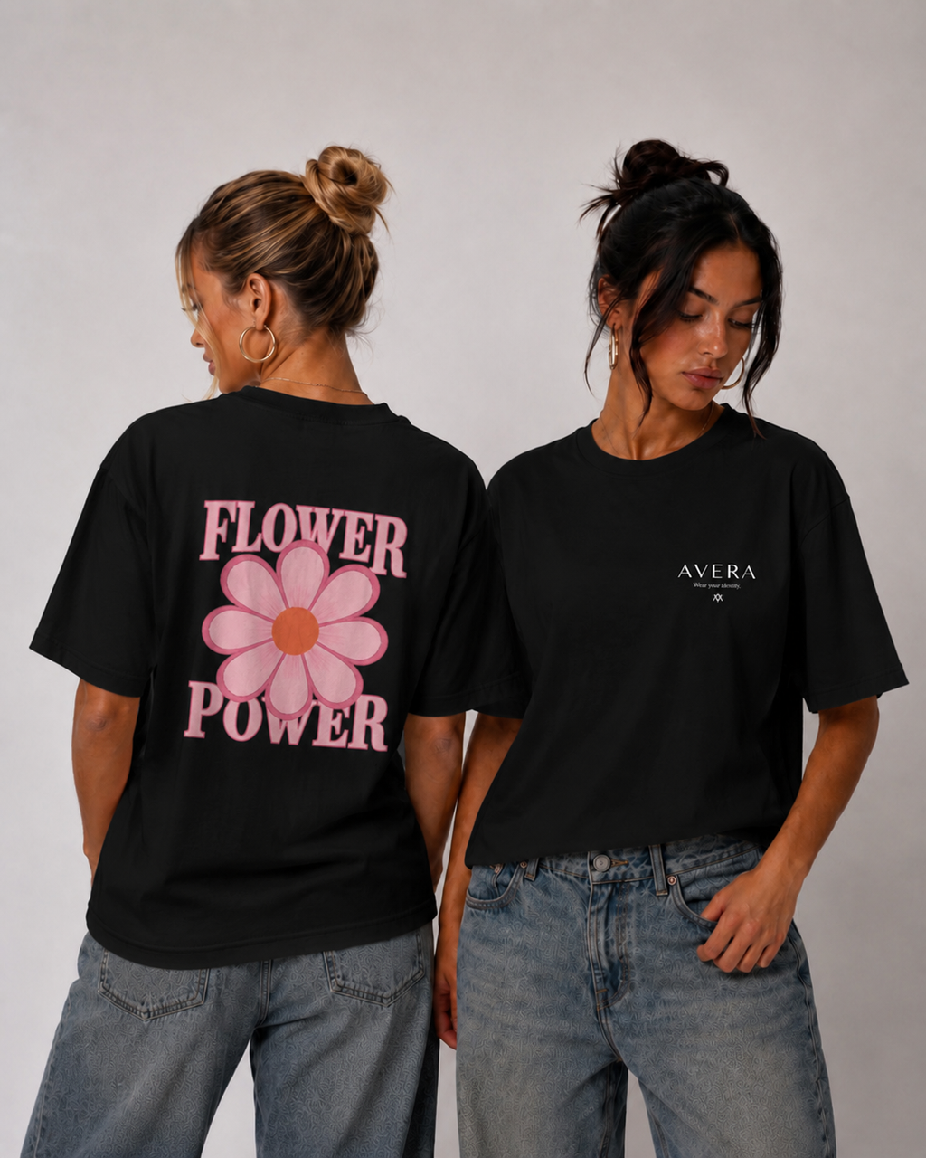 T-shirt AVERA – Flower Power